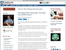 Tablet Screenshot of blog.anthonycoletraining.com